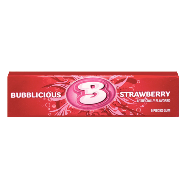 Bubblicious Strawberry 5 Piece Gum