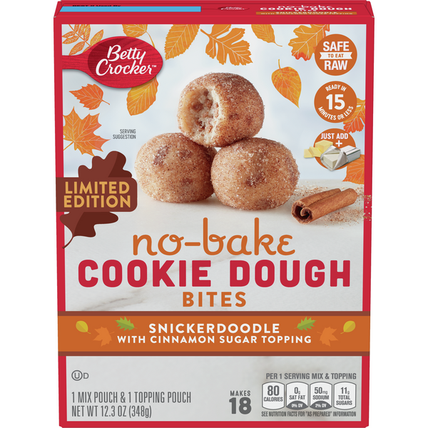 Betty Crocker Snickerdoodle No Bake Cookie Dough Bites (348g)