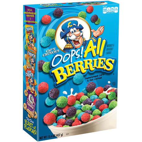 Cap'n Crunch's Oops! All Berries Cereal (437g)