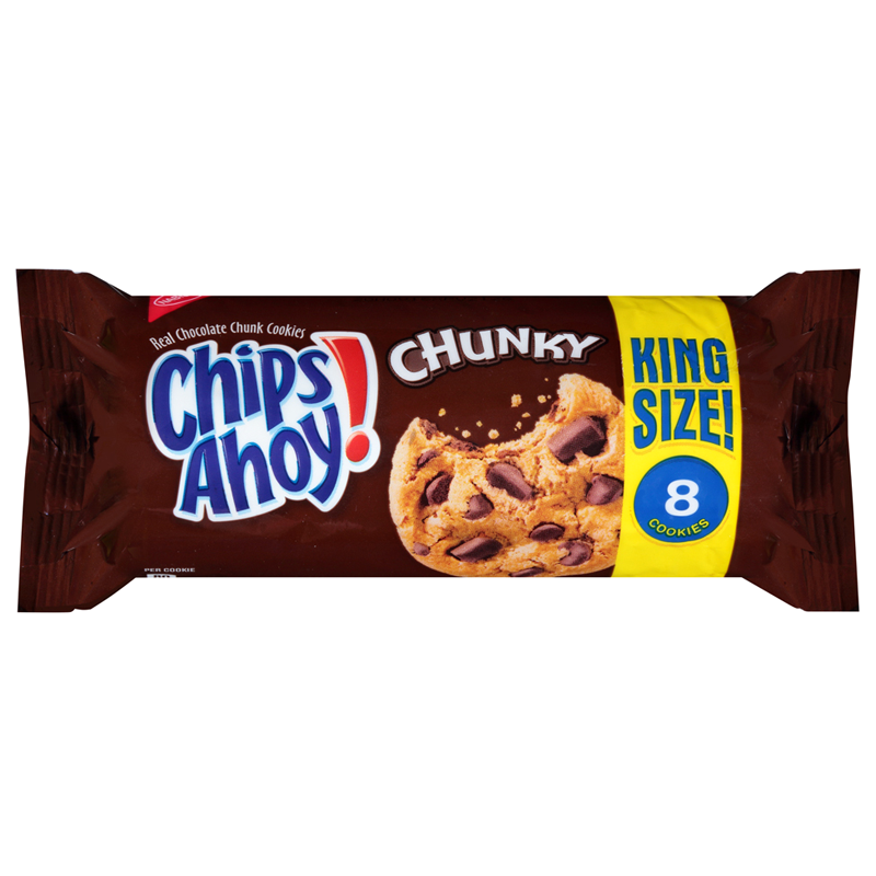 chips ahoy chunky cookies king size 117g