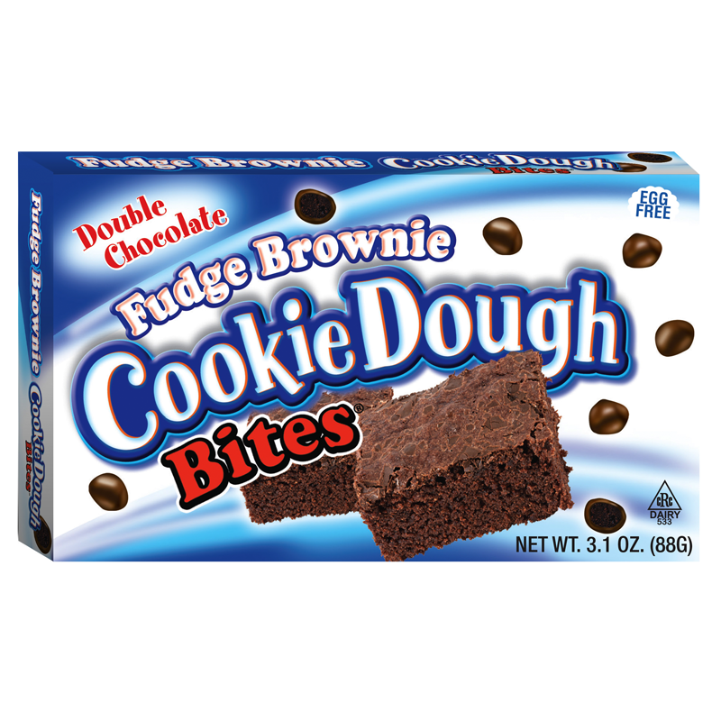 Double Chocolate Fudge Brownie Cookie Dough Bites Theatre Box 88g