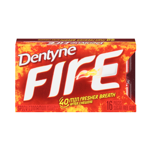 Dentyne Fire Spicy Cinnamon 16 Pieces Gum 40g