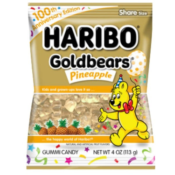 Haribo Goldbears Pineapple Gummy Bears (113g)