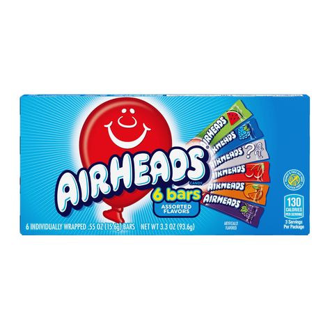 airheads 6 bars assorted flavours theatre box 93.6g