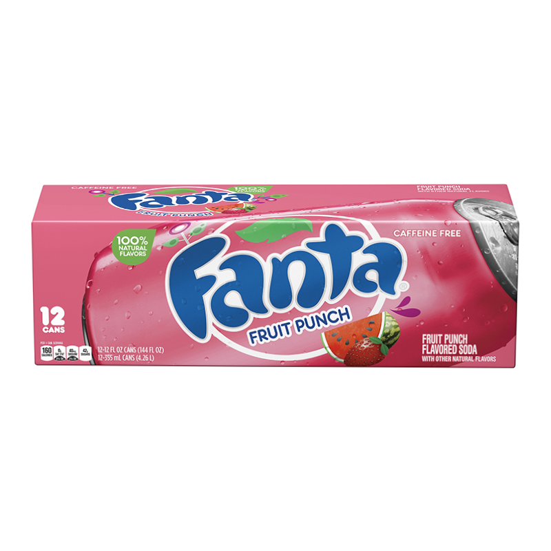 Fanta Fruit Punch Case -12 Pack (12 x 355ml)