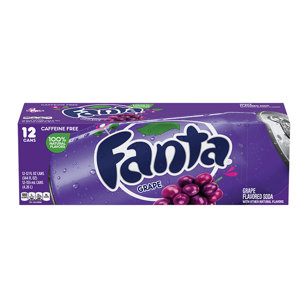 Fanta Grape Case- 12 Pack (12 x 355ml)