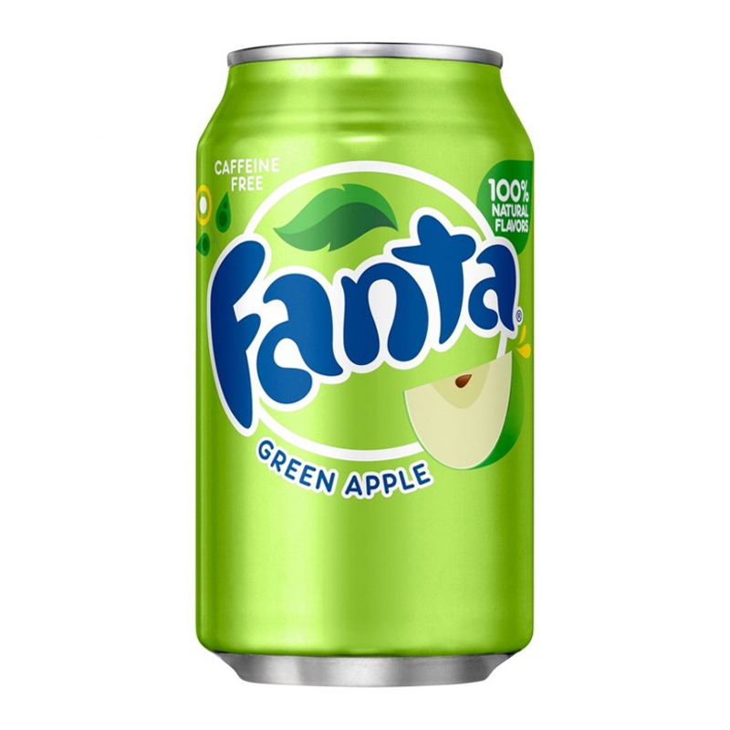 Fanta Green Apple Soda Can 355ml