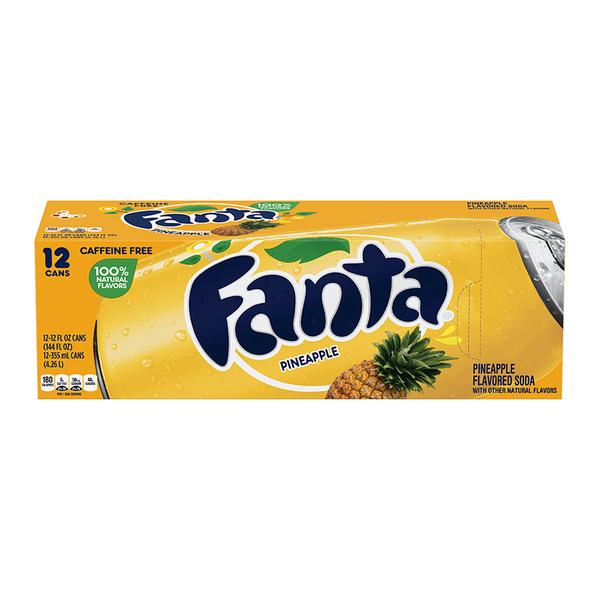 Fanta Pineapple Case -12 Pack (12 x 355ml)