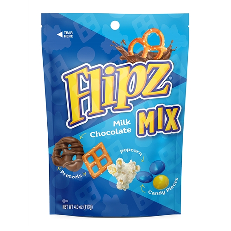 Flipz Mix With Chocolate Pretzels Popcorn And Candy Pieces 113g