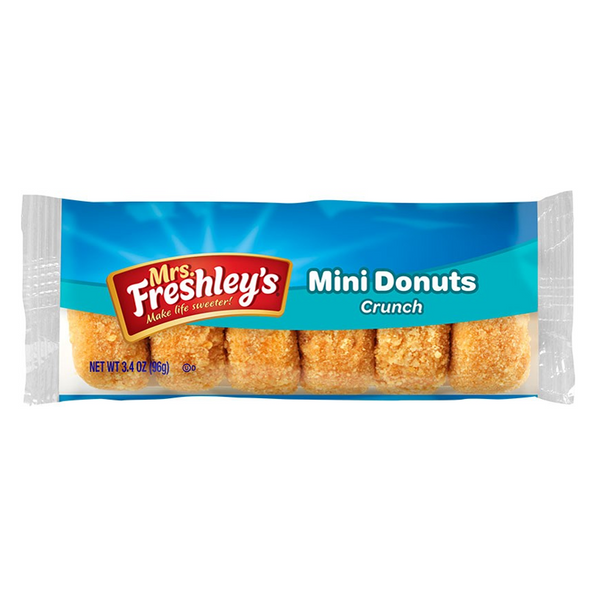 mrs freshleys crunch mini donuts 96g