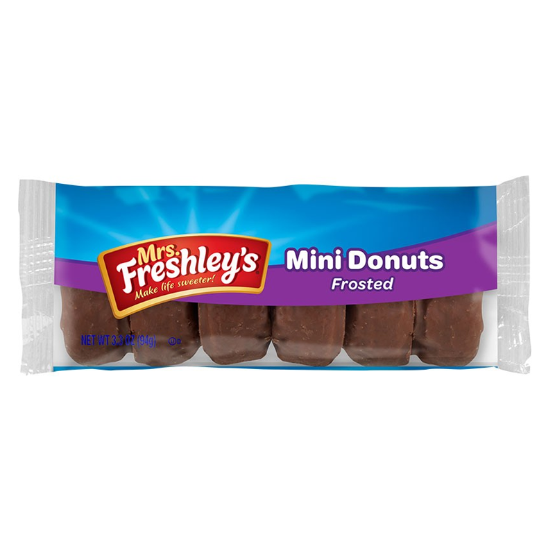 mrs freshleys frosted mini donuts 93g