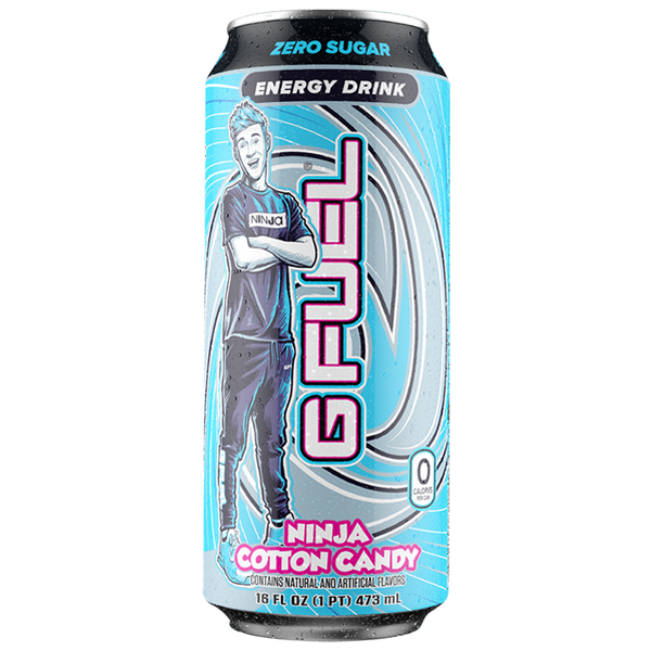g fuel ninja cotton candy energy drink 473ml