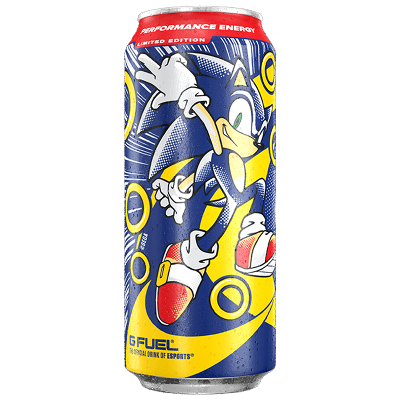 G FUEL Sonic the Hedgehog Peach Rings (Peach Ring Candy Flavour) Energy Drink (473ml)