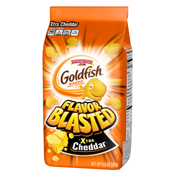 Pepperidge Farm Goldfish Flavour Blased Xtra Cheddar Baked Crackers 187g