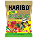Haribo Sour Gold Bears Gummy Candy Peg Bag 127g