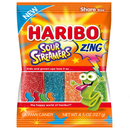 Haribo Sour Streamers Peg Bag 127g