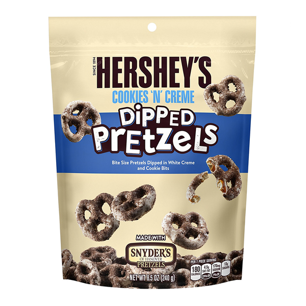 Hershey's Cookies 'N' Creme Dipped Pretzels (241g)