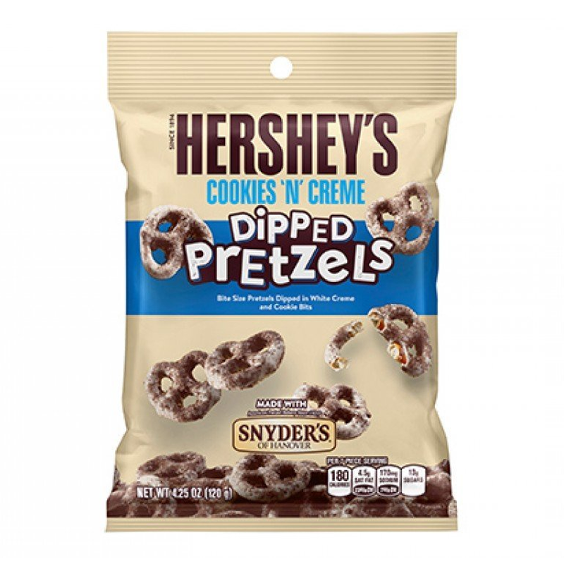 Hersheys Cookies And Creme Dipped Pretzels 120g