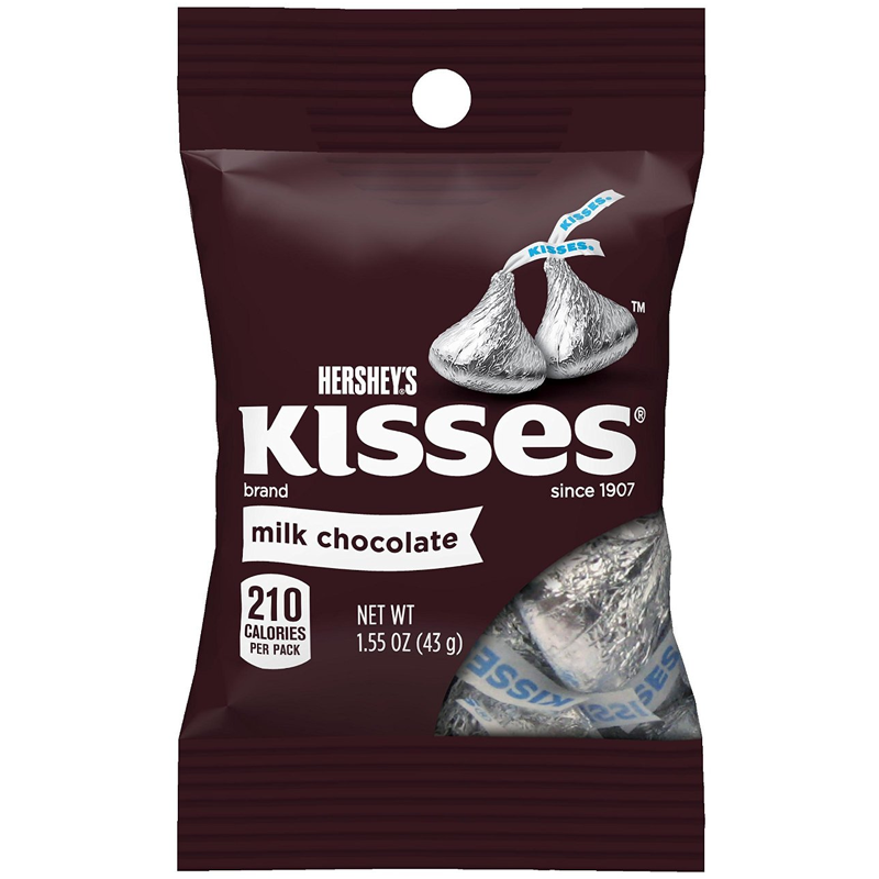 Hersheys kisses milk chocolate 43g