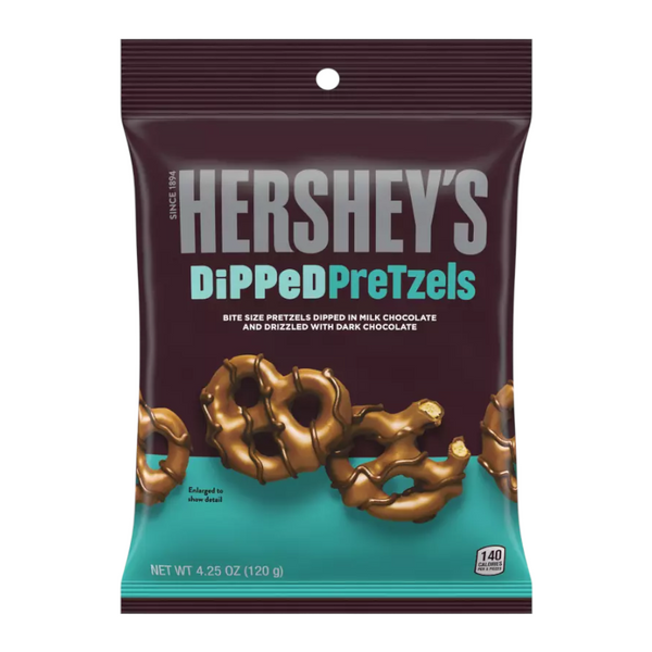 Hershey's Milk Chocolate Dipped Pretzels (120g)