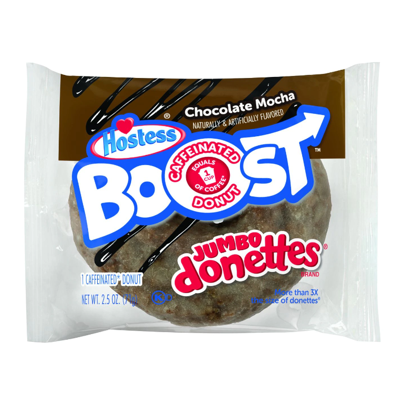 hostess boost chocolate mocha jumbo donettes 71g