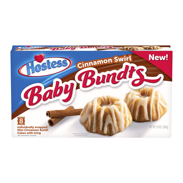 Hostess Cinnamon Swirl Baby Bundts 8-Pack (284g)