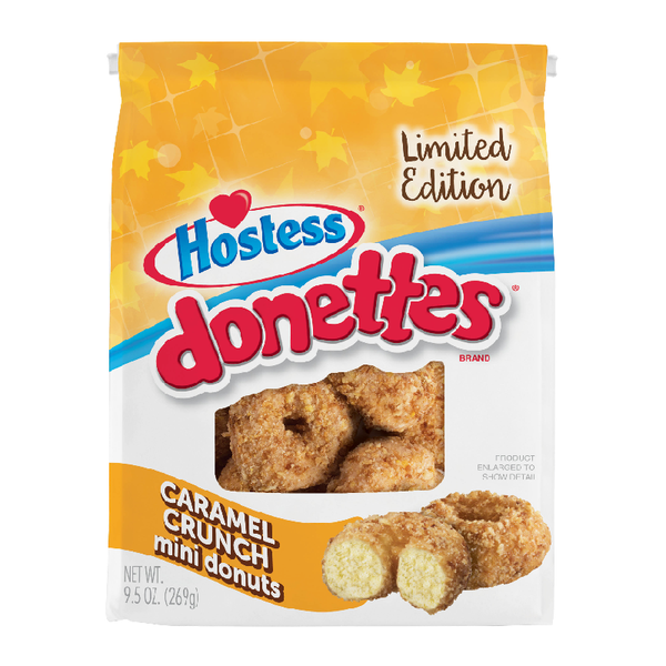 hostess donettes caramel crunch 269g