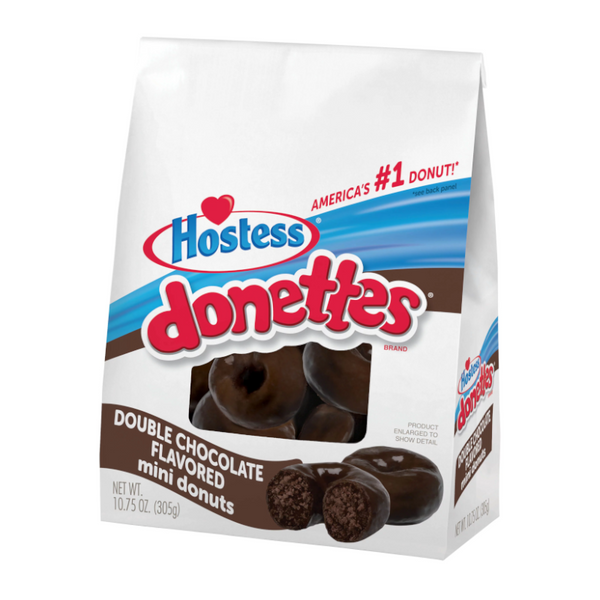hostess double chocolate mini donettes 305g