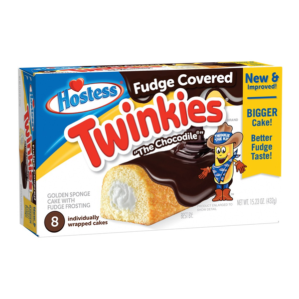 Hostess Fudge Covered Twinkies 8 Pack Box 432g