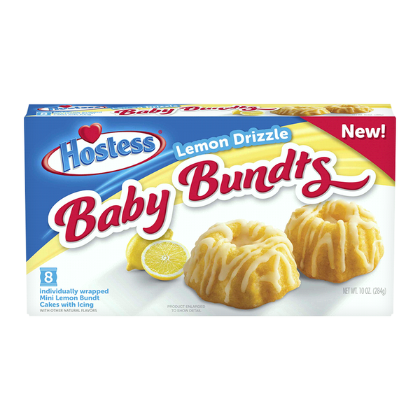 Hostess Lemon Drizzle Baby Bundts 8-Pack (284g)