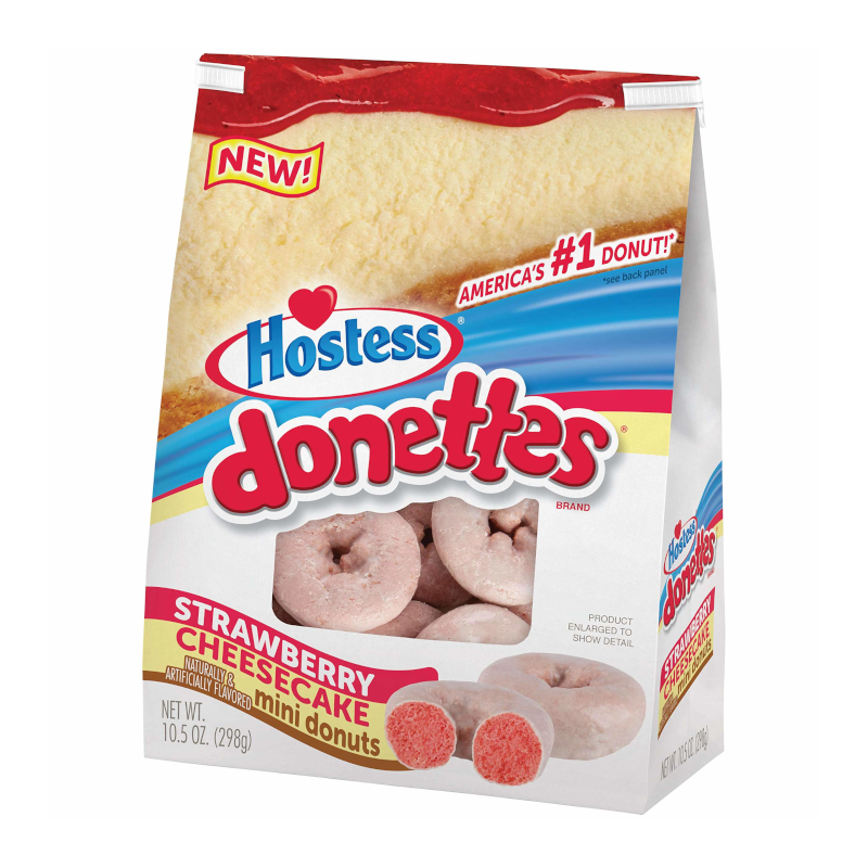 hostess donettes strawberry cheesecake 298g