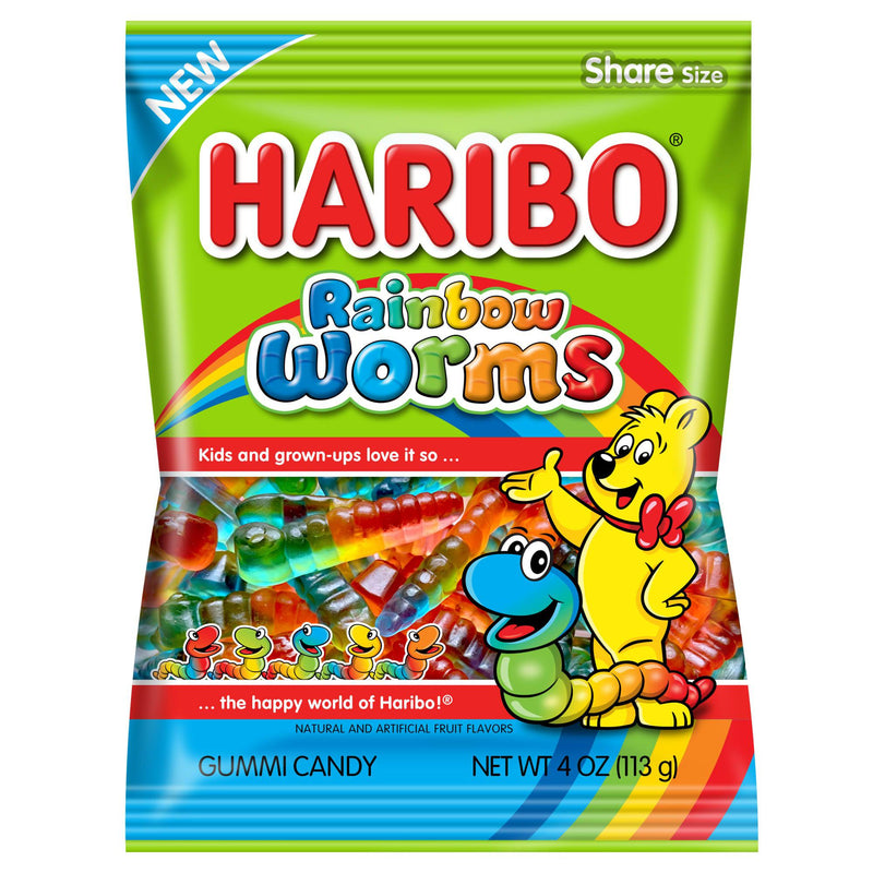 haribo rainbow worms 142g
