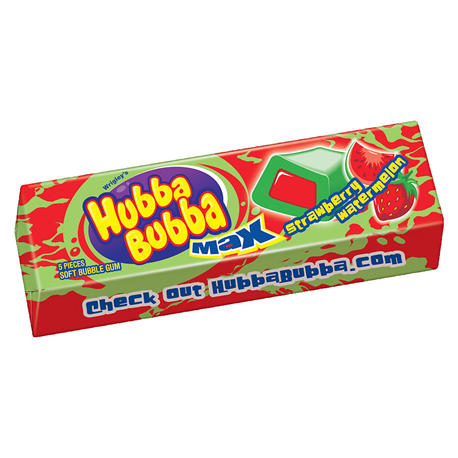 Hubba Bubba Max Strawberry Watermelon Bubble Gum 40g
