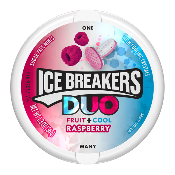 Ice Breakers Duo Raspberry Sugar free Mints 36g