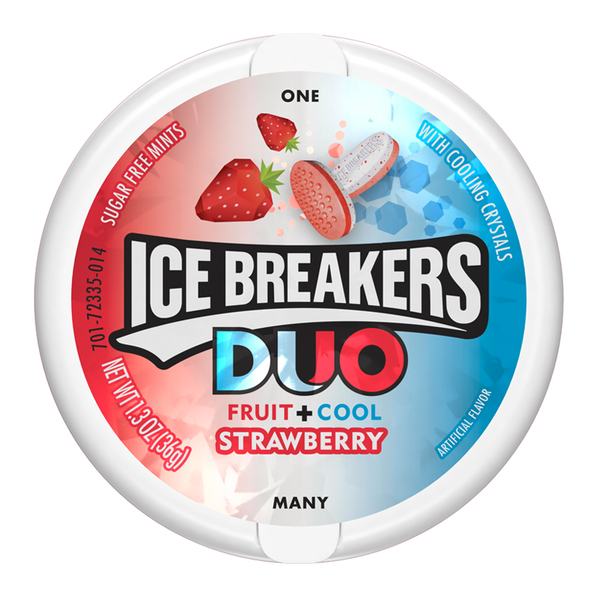 Ice Breakers Duo Strawberry Sugar Free Mints 42g