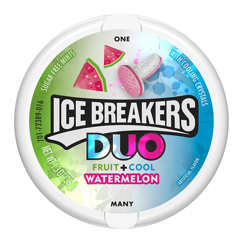 Ice Breakers Duo Watermelon Sugar Free Mints 36g
