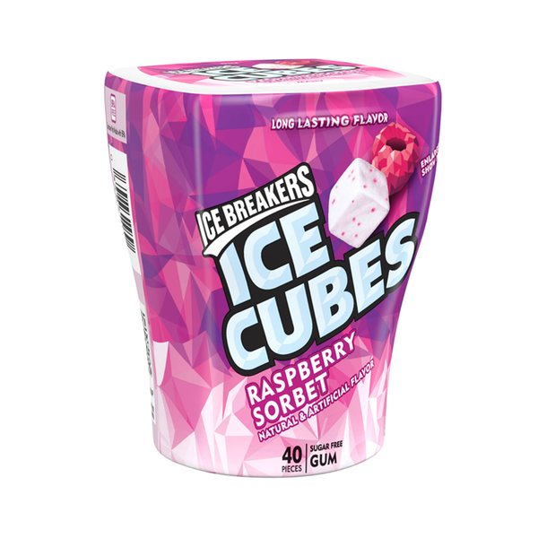 Ice Breakers Ice Cubes Raspberry Sorbet Gum 92g