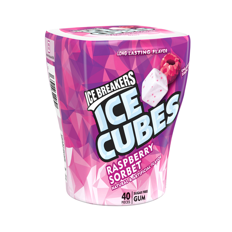 Ice Breakers Ice Cubes Raspberry Sorbet Gum 92g