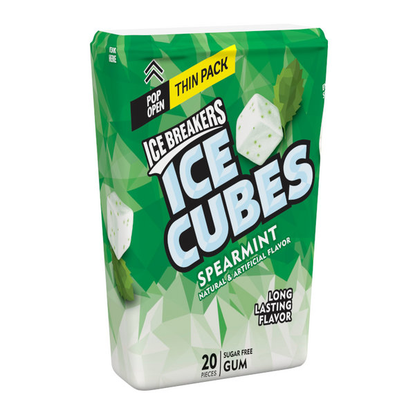 Ice Breakers Ice Cubes Spearmint Gum Thin Pack (46g)