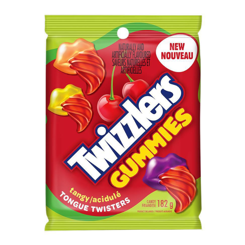 Twizzlers Tongue Twisters Gummies Tangy (182g)