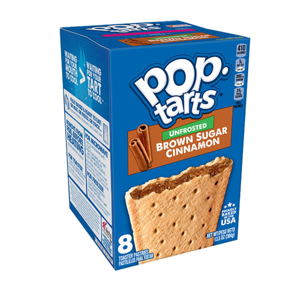 Pop Tarts Unfrosted Brown Sugar Cinnamon 8 Pack (384g)