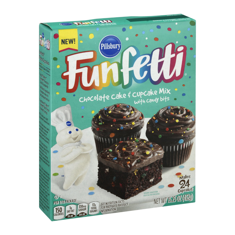 Pillsbury Funfetti Chocolate Cake Mix (432g)