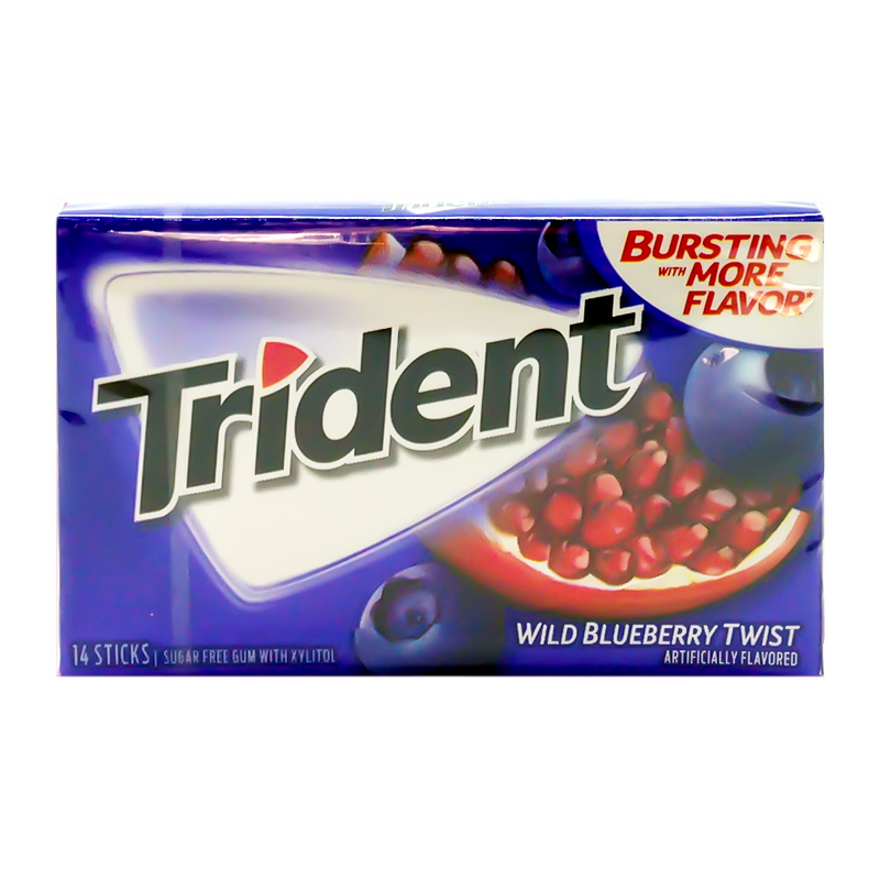 Trident Wild Blueberry Twist Gum- 14pc