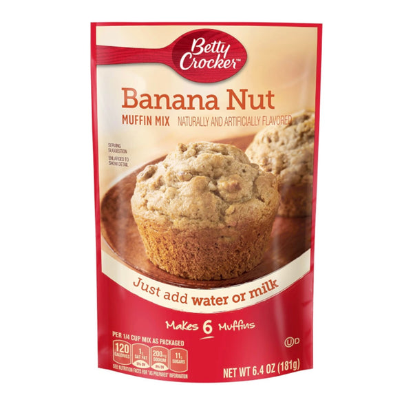 Betty Crocker Banana Nut Pouch Muffin Mix (181g)