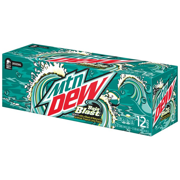 Mountain Dew Baja Blast Limited Edition- 12 pack (12 x 355ml)