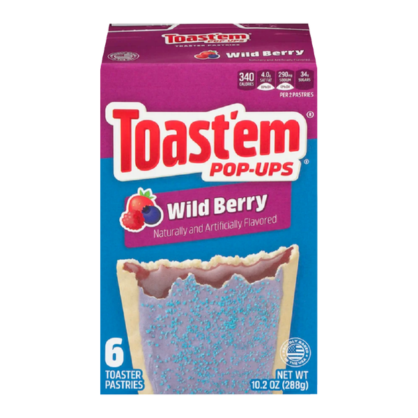 Toast'em POP-UPS - Frosted Wild Berry Toaster Pastries (288g)