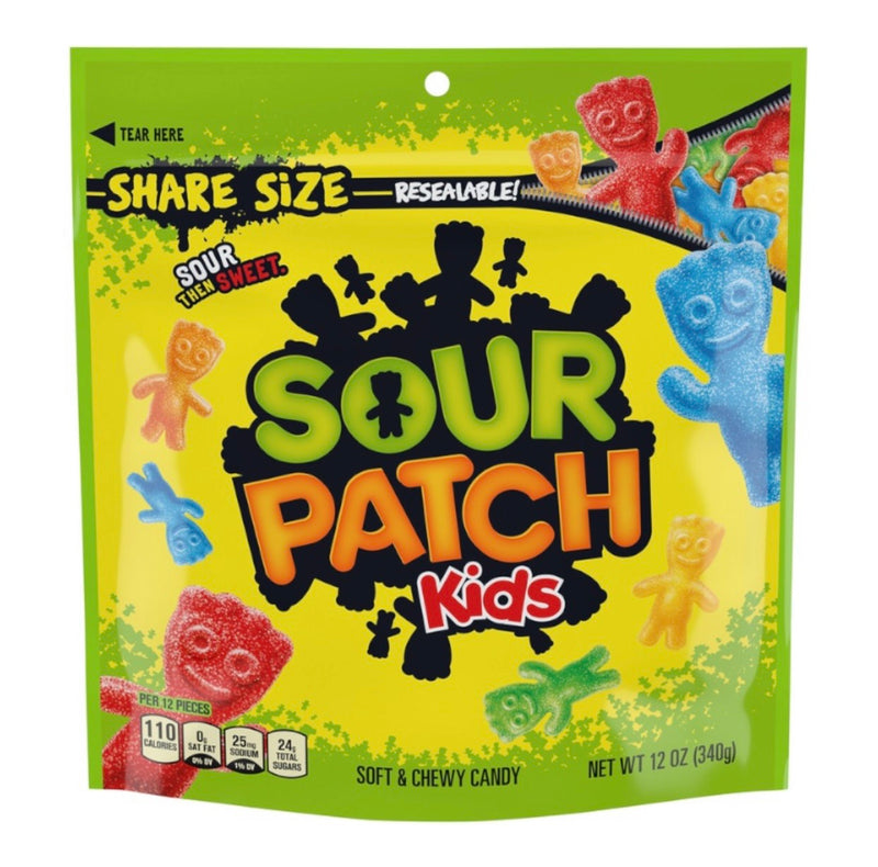 sour patch kids share size 340g