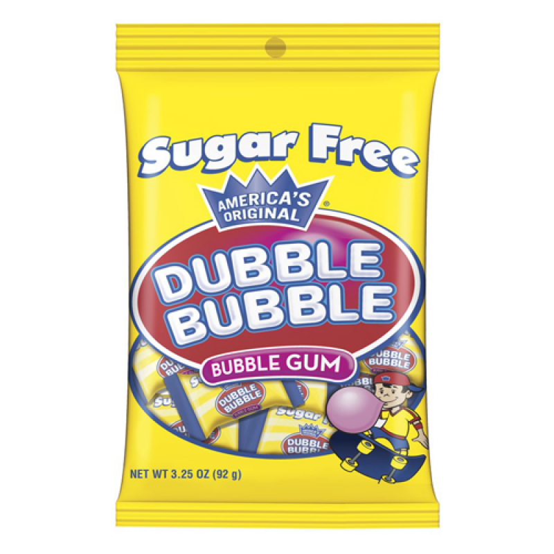 Dubble Bubble Sugar Free Bubble Gum (92g)