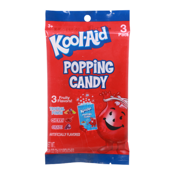 Kool-Aid Popping Candy 3 Pack Peg Bag (20.9g)