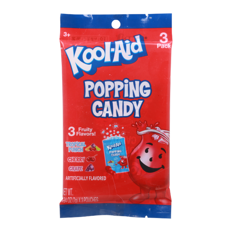 Kool-Aid Popping Candy 3 Pack Peg Bag (20.9g)
